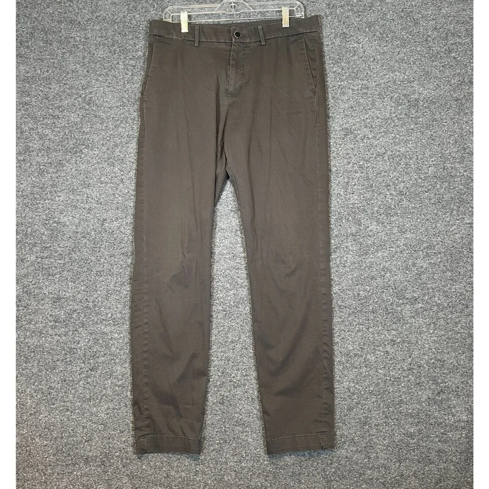 Banana Republic Pants Mens 33x34 Gray Chino Slim Fit Comfort‎ Casual Straight